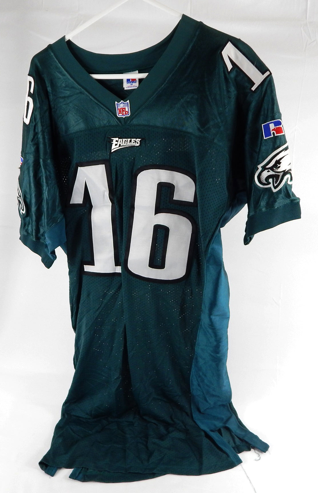1996 Philadelphia Eagles Cedric Zachery #16 Game Issued Green Jersey 46 0199