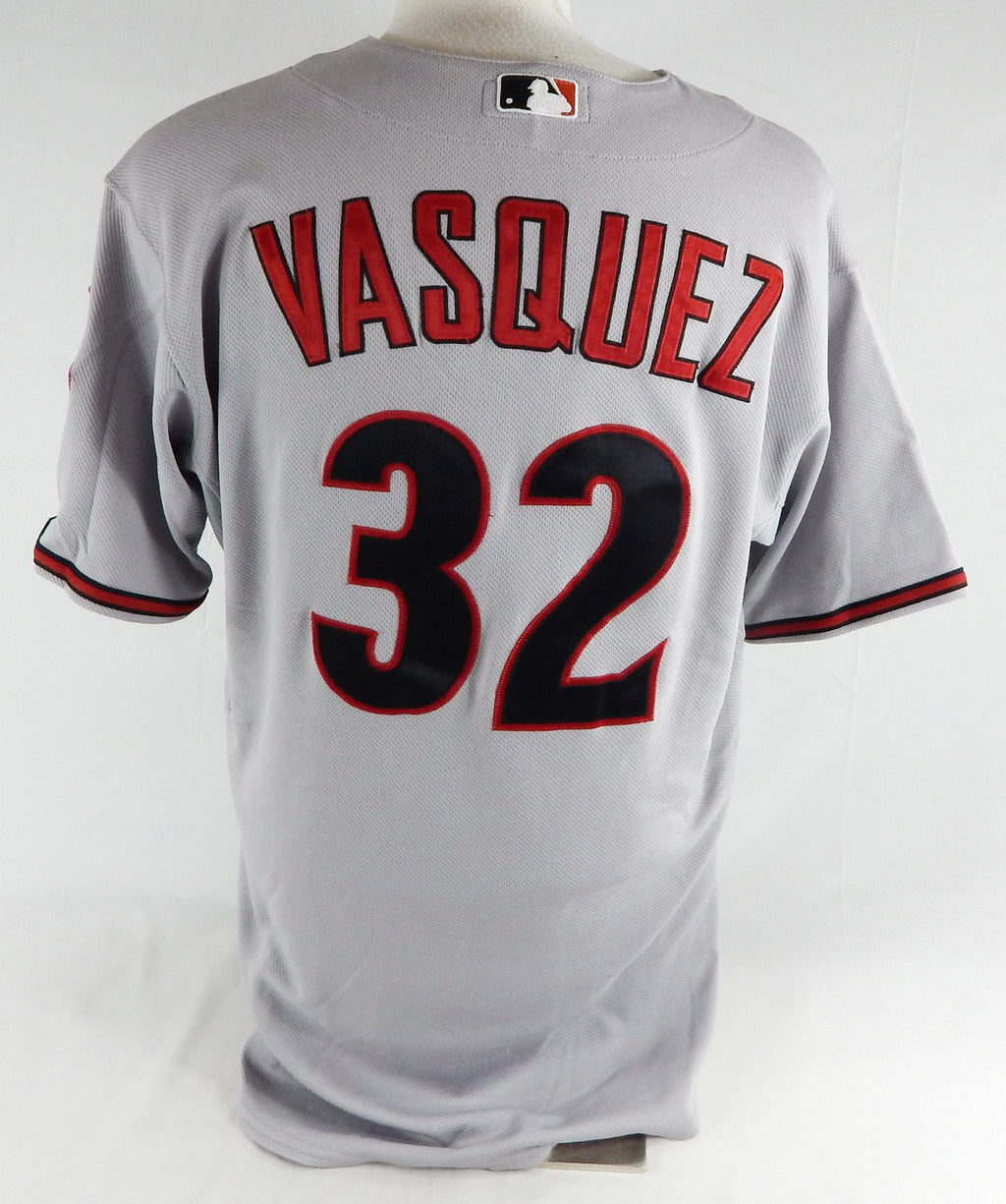 2009 Arizona Diamondbacks Esmerling Vasquez #32 Game Used Grey Jersey 46 273 Pic2