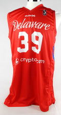 2023-24 Delaware Blue Coats #39 Game Issued Red Jersey Red Cross Night L 916