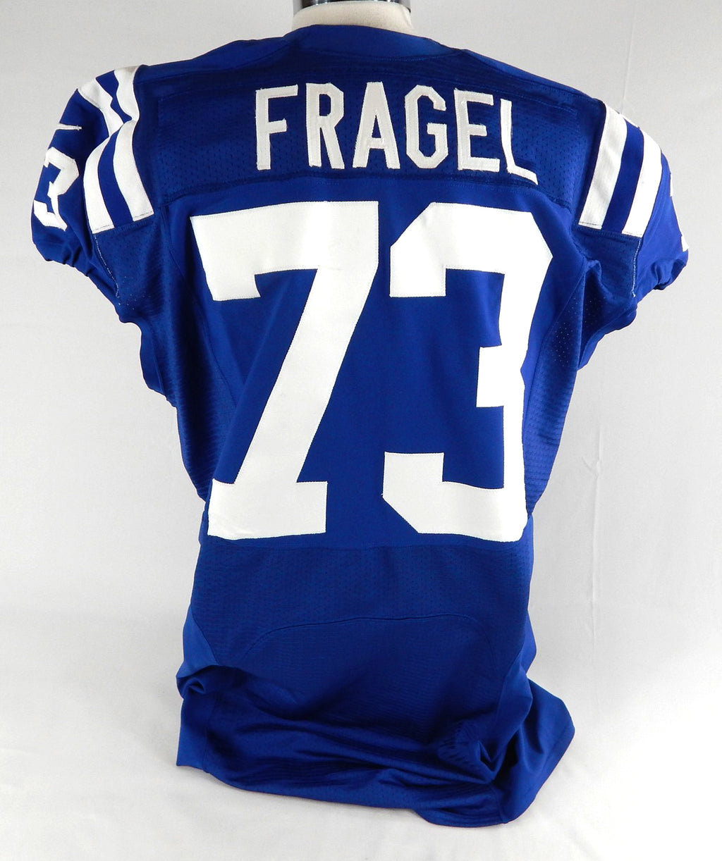 2012 Indianapolis Colts Reid Fragel #73 Game Issued P Used Blue Jersey 50 956 Pic2