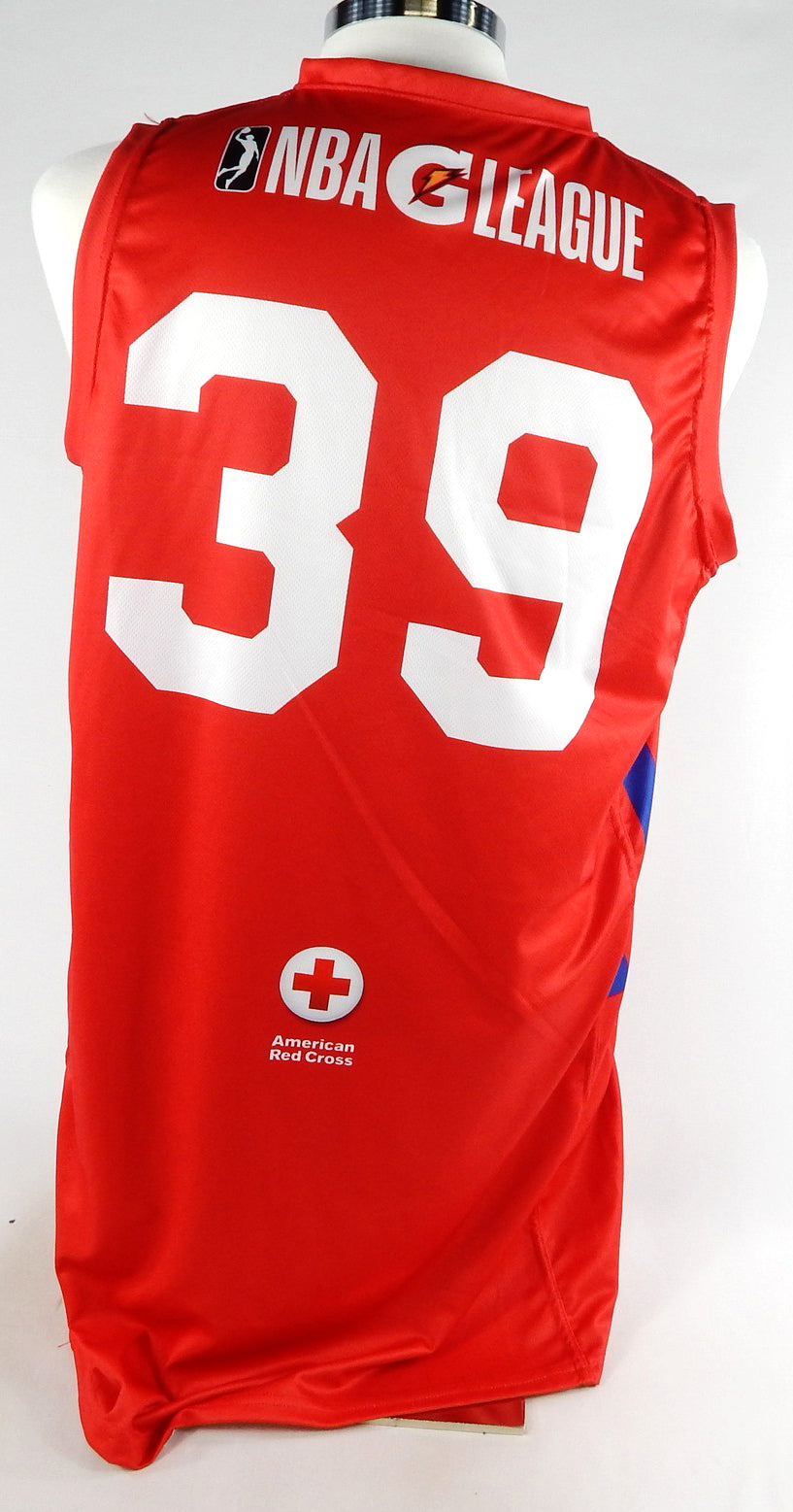 2023-24 Delaware Blue Coats #39 Game Issued Red Jersey Red Cross Night L 916 Pic2