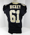 2012 New Orleans Saints Sean Hickey #61 Game Issued Black Jersey 48 NOS0267