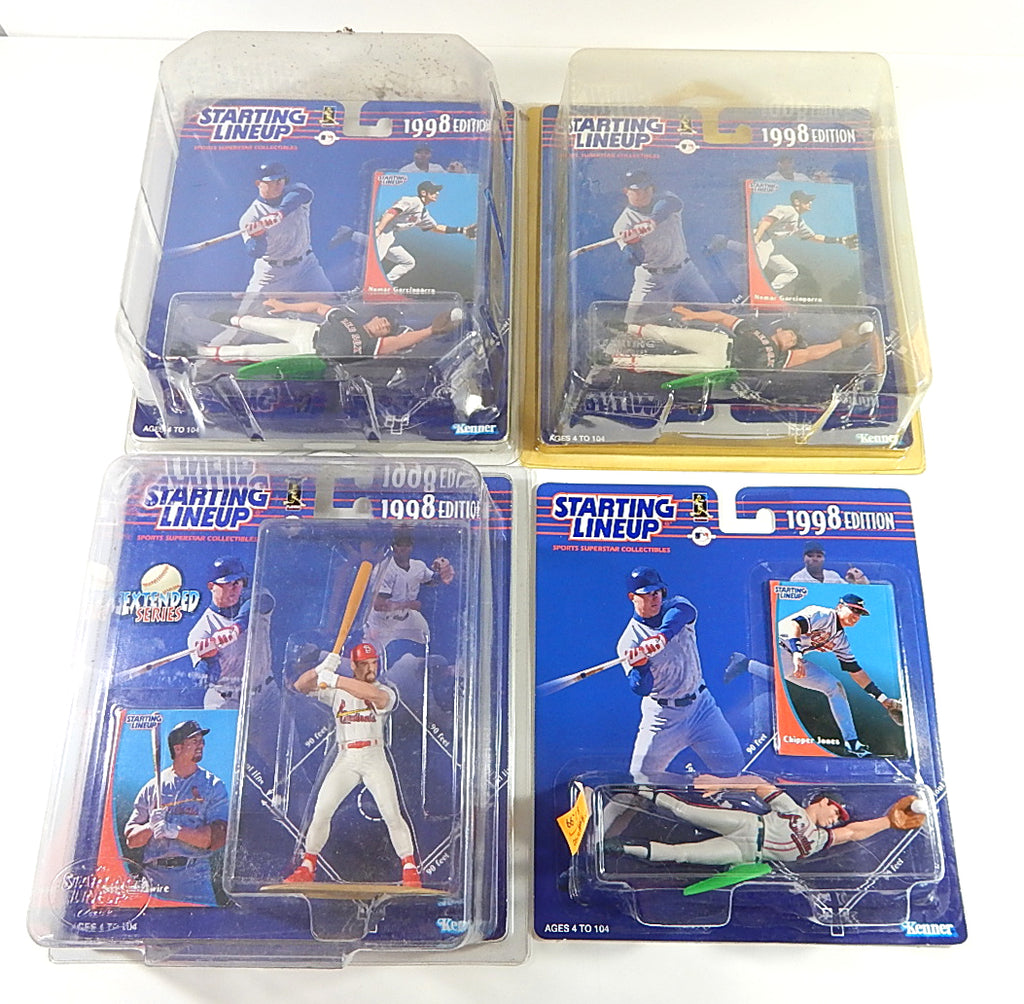 Lot of (7) 1998 Starting Lineup SLU Baseball Figures McGwire Jeter Maddux Jones Pic2