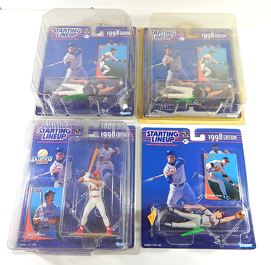 Lot of (7) 1998 Starting Lineup SLU Baseball Figures McGwire Jeter Maddux Jones Pic2