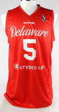 2023-24 Delaware Blue Coats #5 Game Issued Red Jersey Red Cross Night L 918