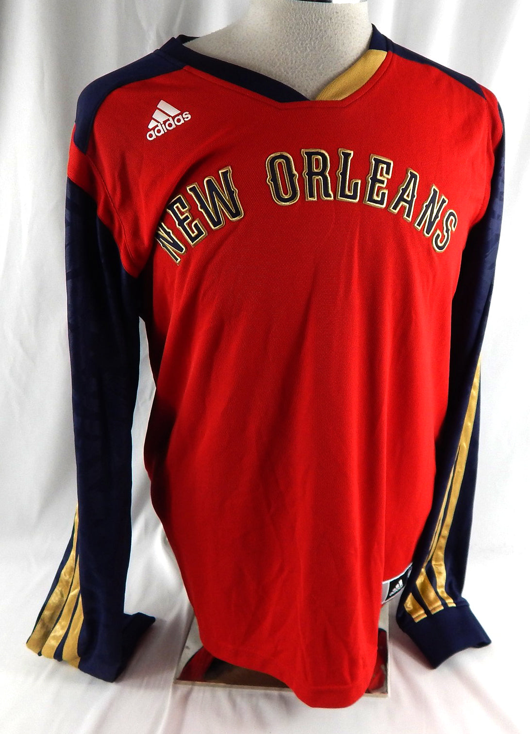 2013-14 New Orleans Pelicans #15 Game Used Red Shooting Shirt NBA All Star XL 8