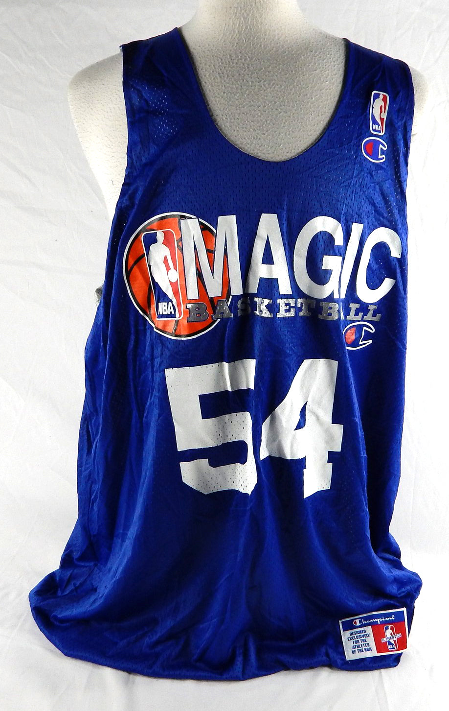 1990s Orlando Magic #54 Game Issued Blue Practice Jersey XXXL 931