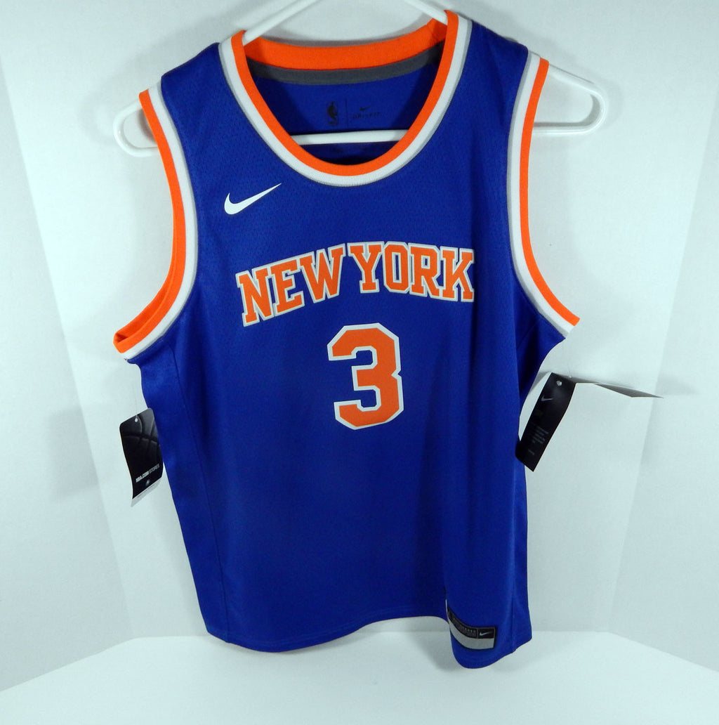 Youth New York Knicks Tim Hardaway Jr #3 Blue Icon Jersey Swingman L Nike Pic2