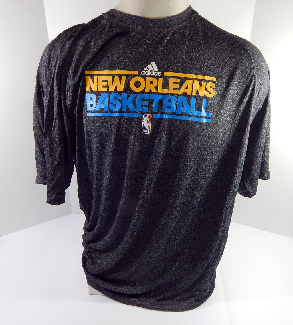 2011-12 New Orleans Hornets Team Issued Grey Training T-Shirt 2XL DP52049