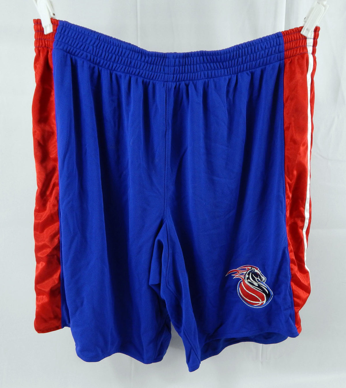 2000s Detroit Pistons Game Issued Blue Shorts 50 542 Pic2
