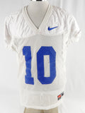 2016-19 Boise State Broncos #10 Game Used White Practice Jersey M 394