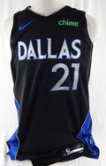 2025-26 Dallas Mavericks Daniel Gafford #21 Game Used Black Jersey City 20 Pts