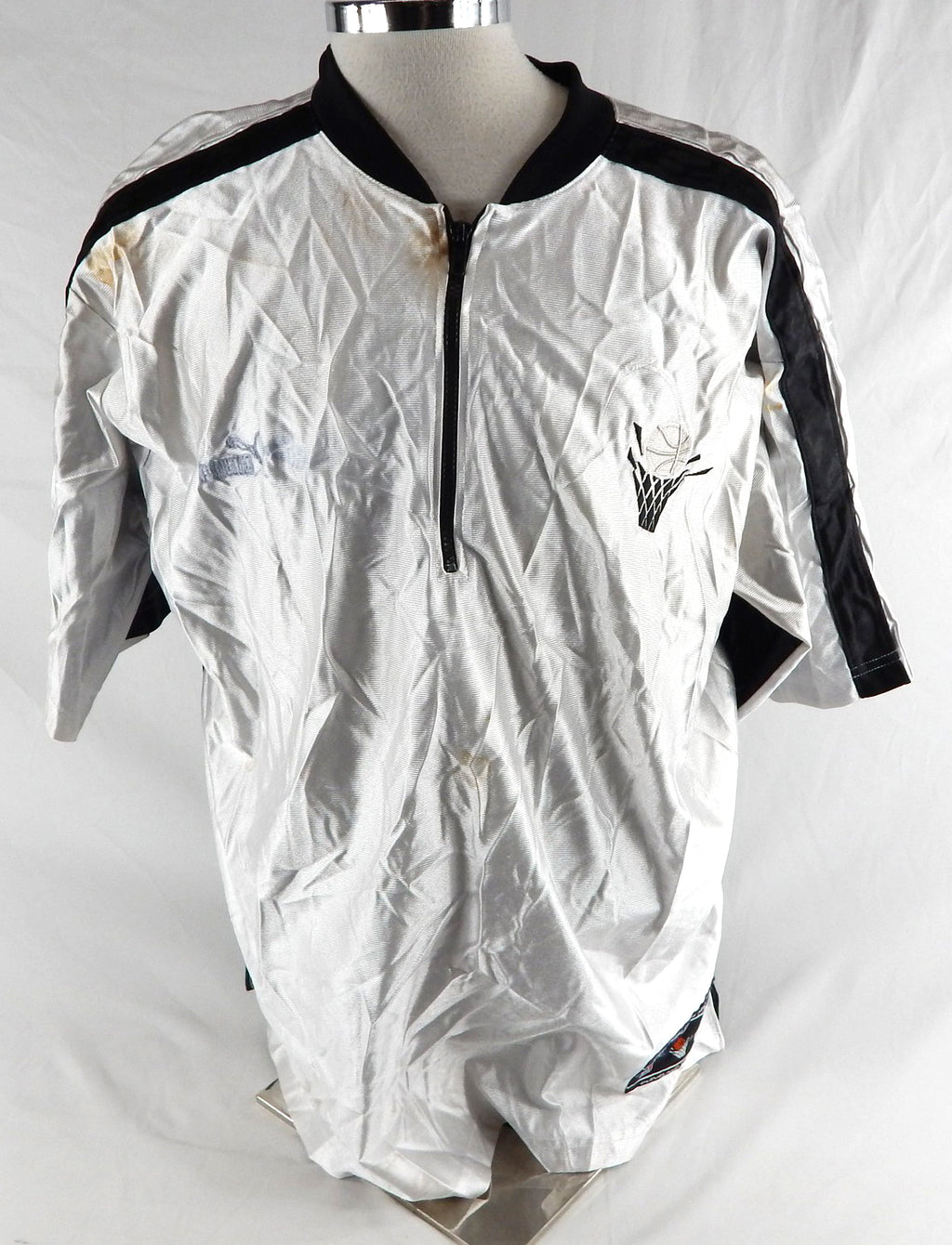 1990s Cleveland Cavaliers Game Issued White Shooting Shirt XL 766