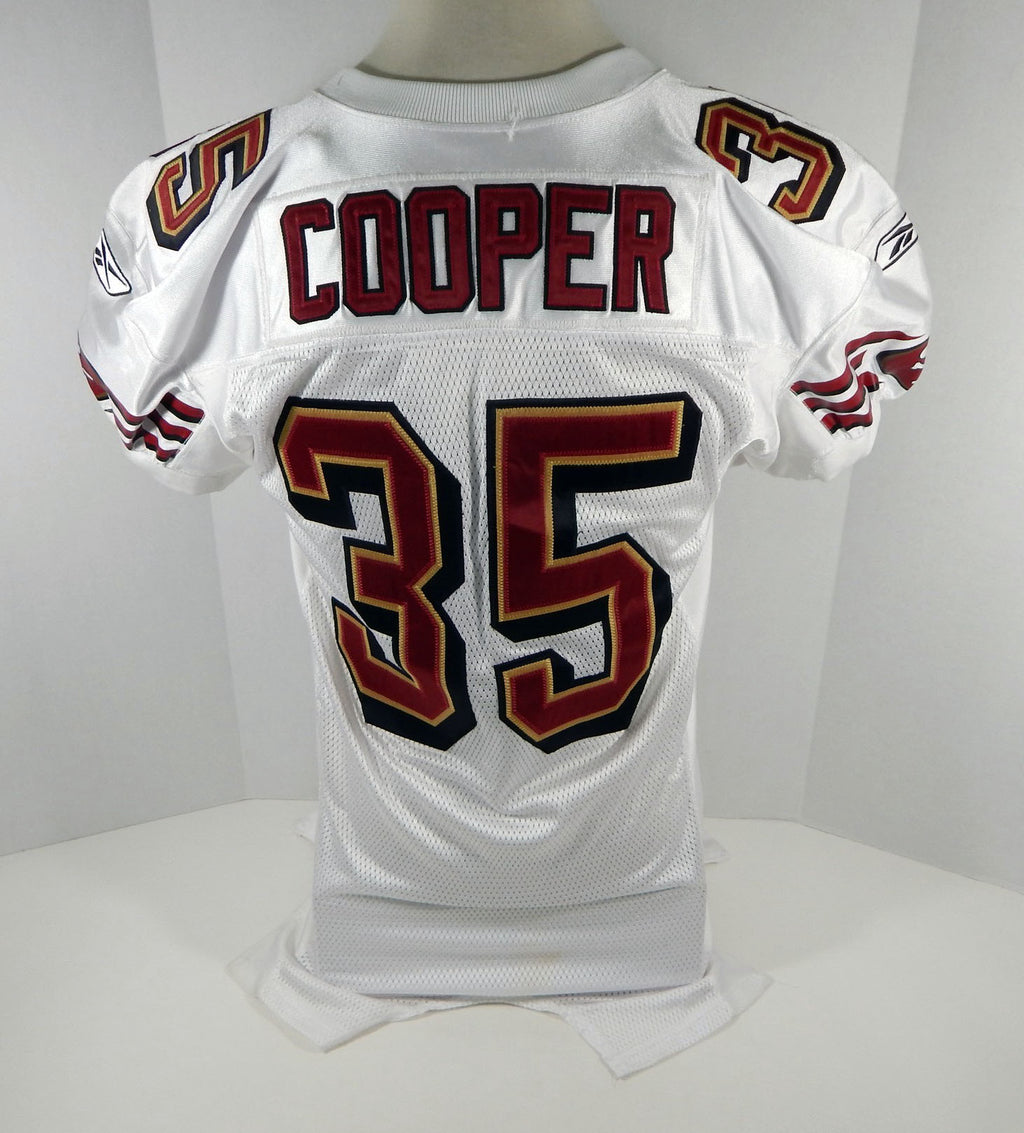 2006 San Francisco 49ers Deke Cooper #35 Game Issued White Jersey 60 Seasons P 1