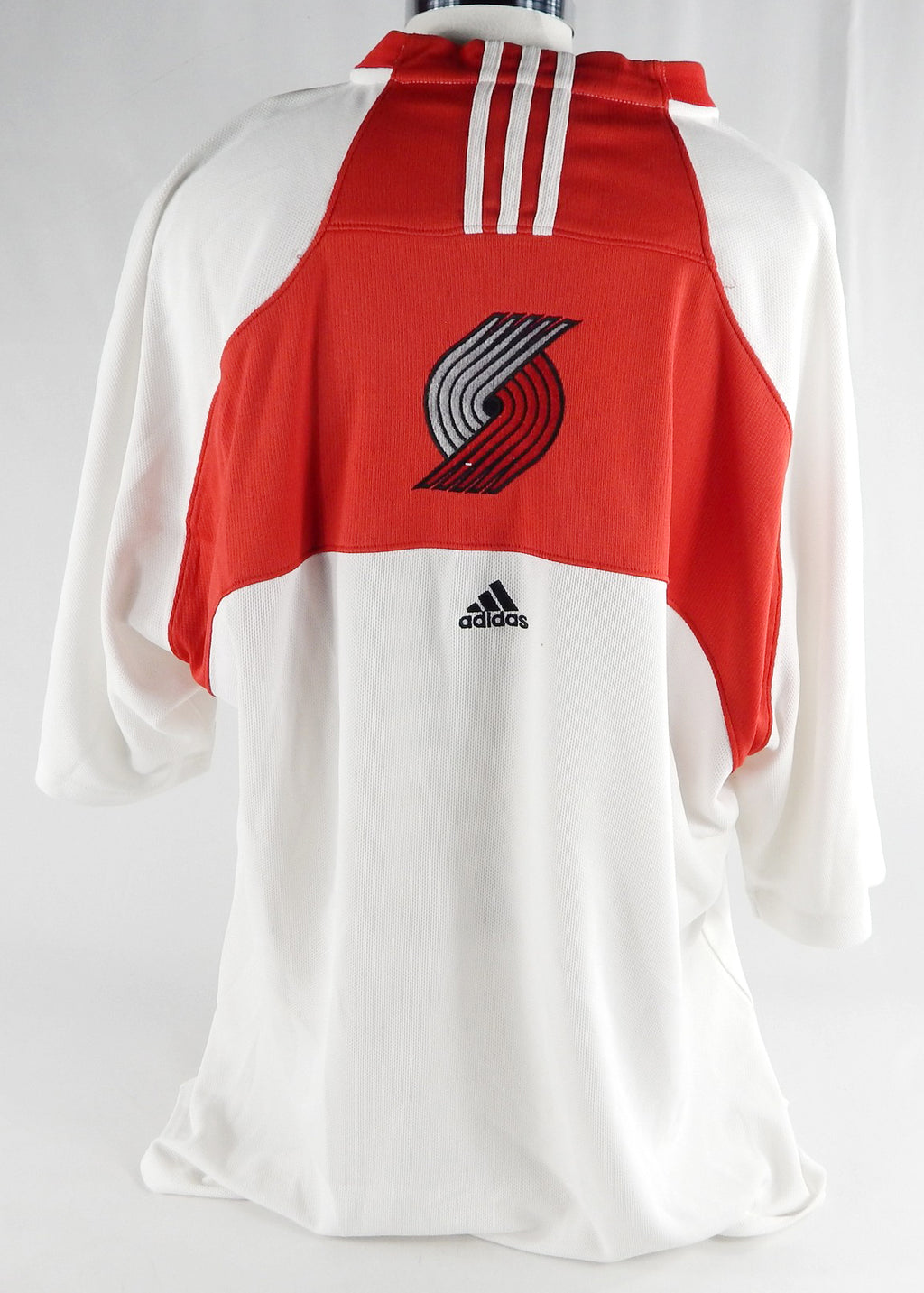 2000s Portland Trail Blazers #25 Game Used White Shooting Shirt 948 Pic2