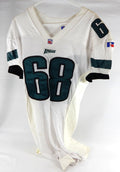 1990s Philadelphia Eagles #68 Game Issued White Jersey 48 204