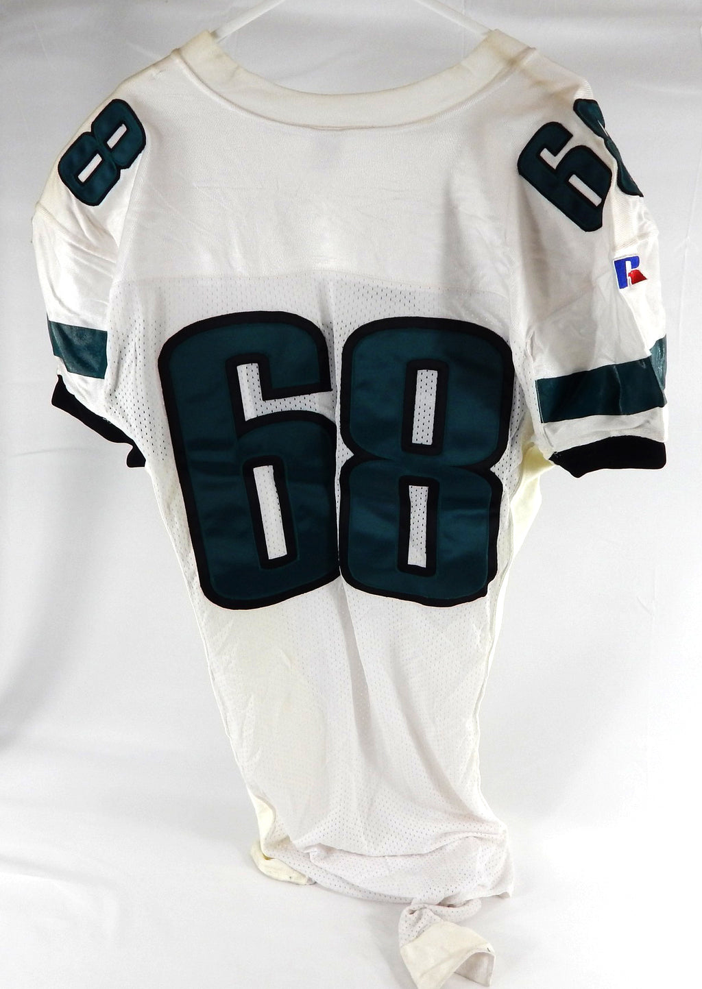 1990s Philadelphia Eagles #68 Game Issued White Jersey 48 204 Pic2