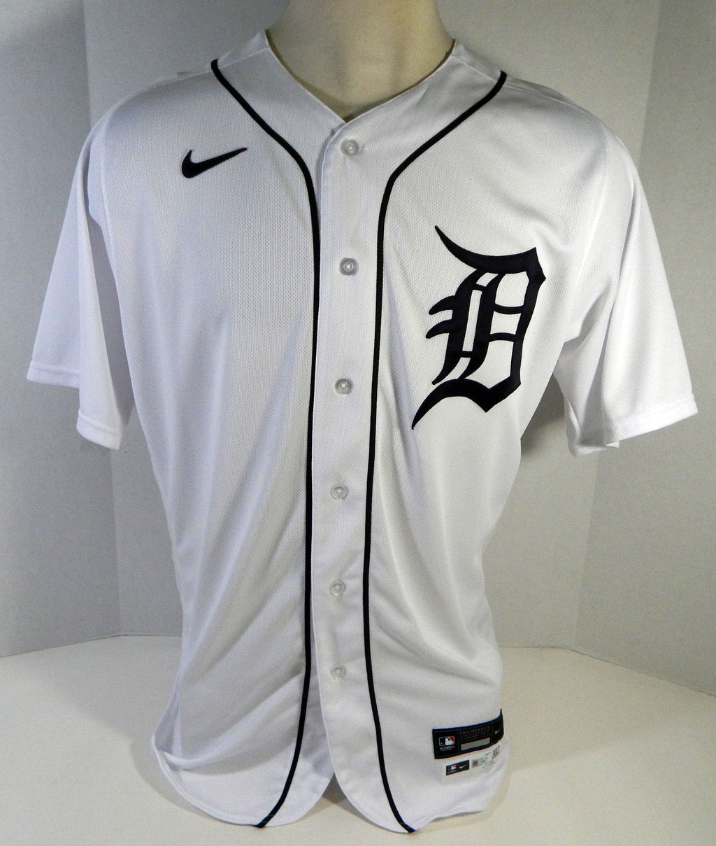 2020 Detroit Tigers Jorge Bonifacio #57 Game Used White Jersey DP15275 Pic2