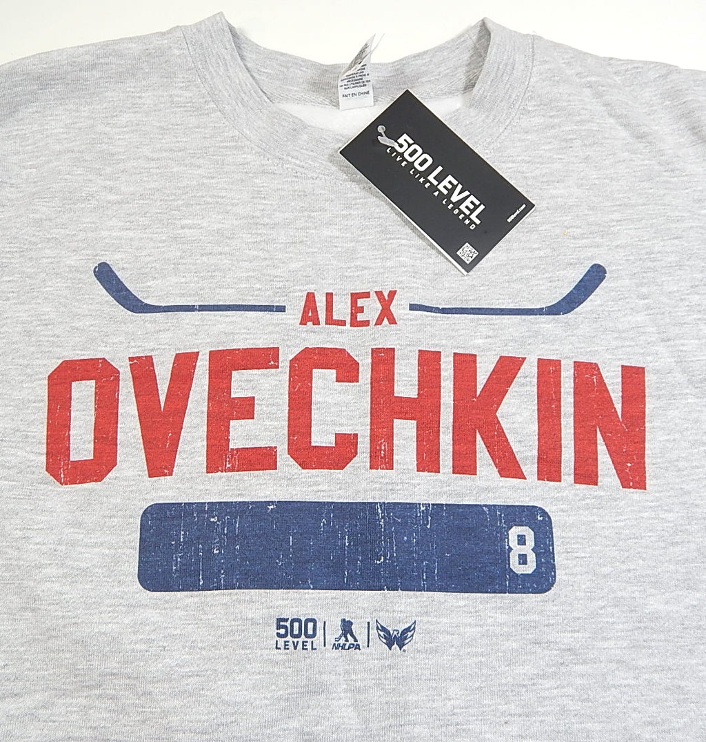 Alex Ovechkin Washington Capitals 500 Level Crewneck Sweatshirt Heather Adult L Pic2