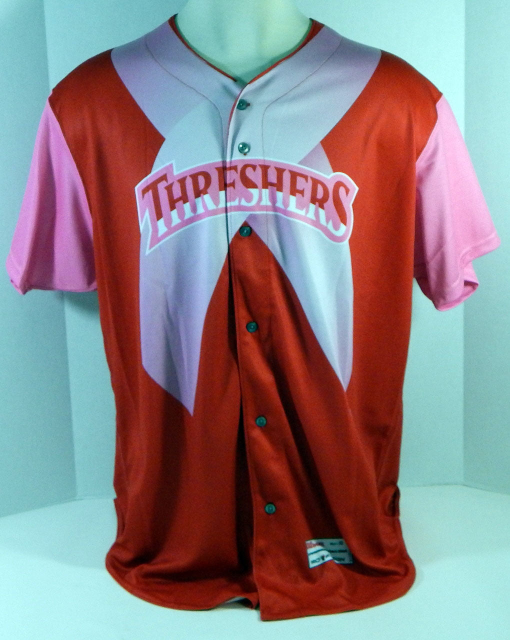 2017 Clearwater Threshers #57 Game Used Pink Jersey Pitch For Pink July 14th 00 Pic2