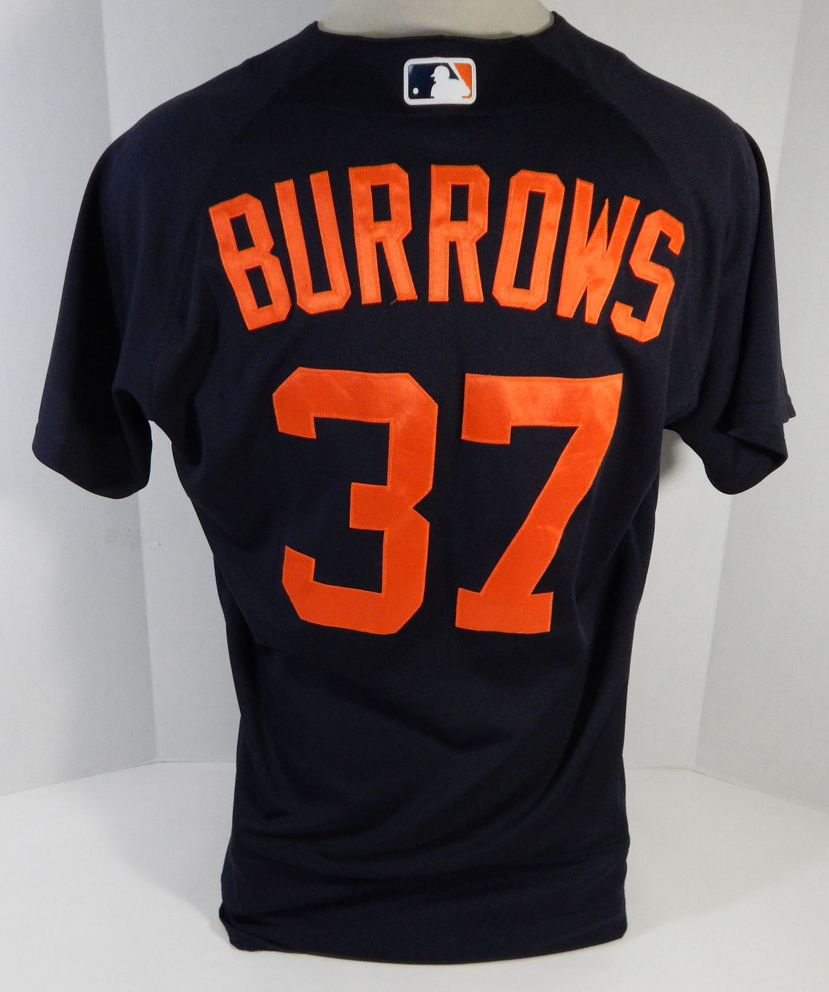 2020-2021 Detroit Tigers Beau Burrows #37 Game Used Navy Jersey ST 7