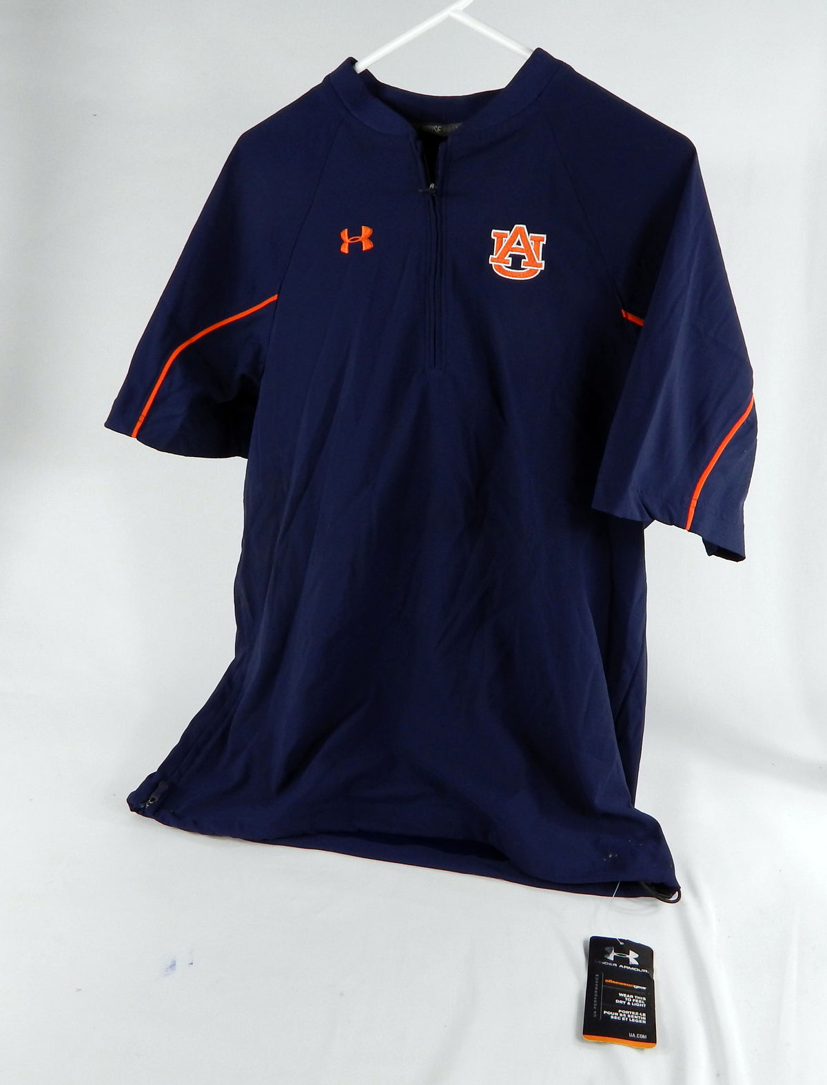 Auburn Tigers Team Issued Navy Pullover Shirt S DP68711