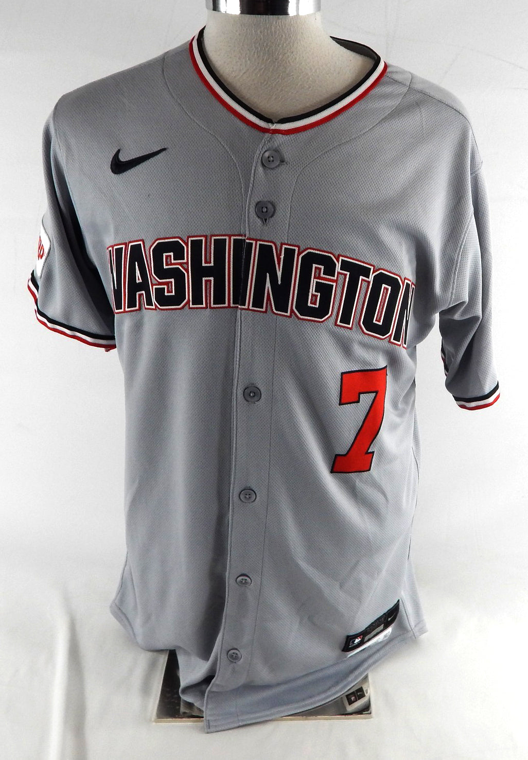 2025 Washington Nationals Darnell Coles #7 Game Issued Grey Jersey 42 323