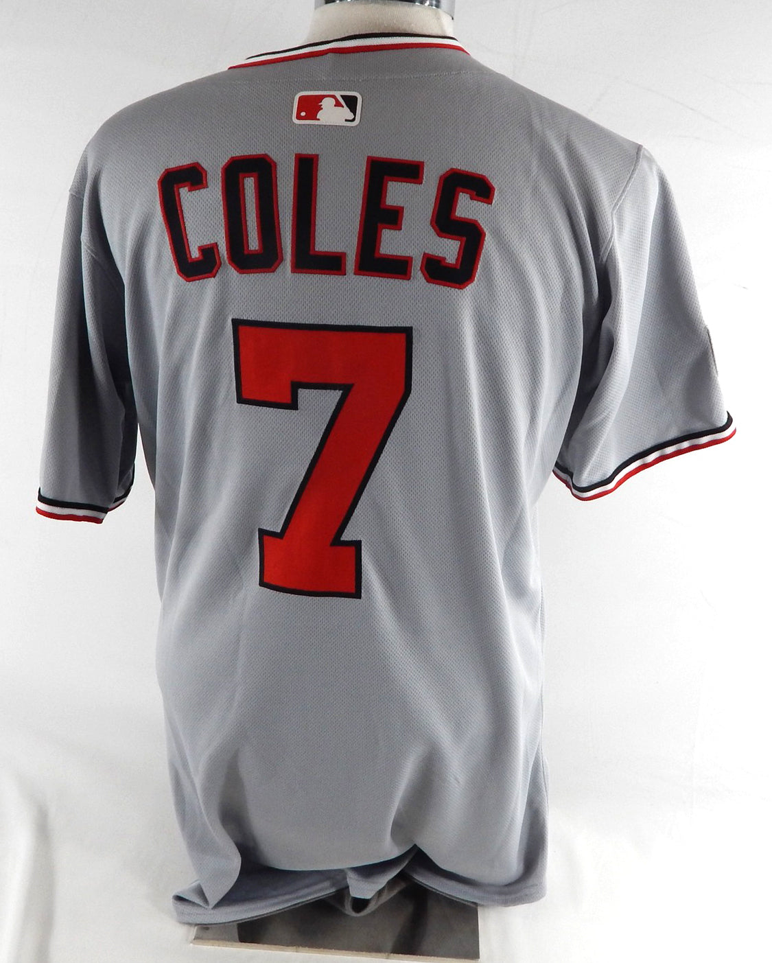 2025 Washington Nationals Darnell Coles #7 Game Issued Grey Jersey 42 323 Pic2