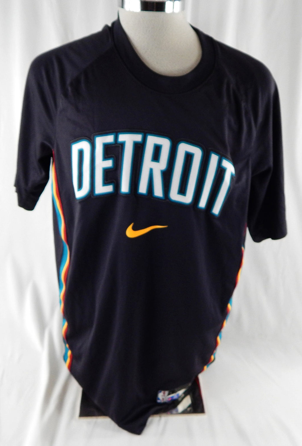 2025-26 Detroit Pistons Chaz Lanier #20 Game Used Black Shooting Shirt City L 2