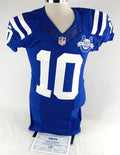 2013 Indianapolis Colts Nathan Palmer #10 Game Issued P Used Blue Jersey 30 P 1