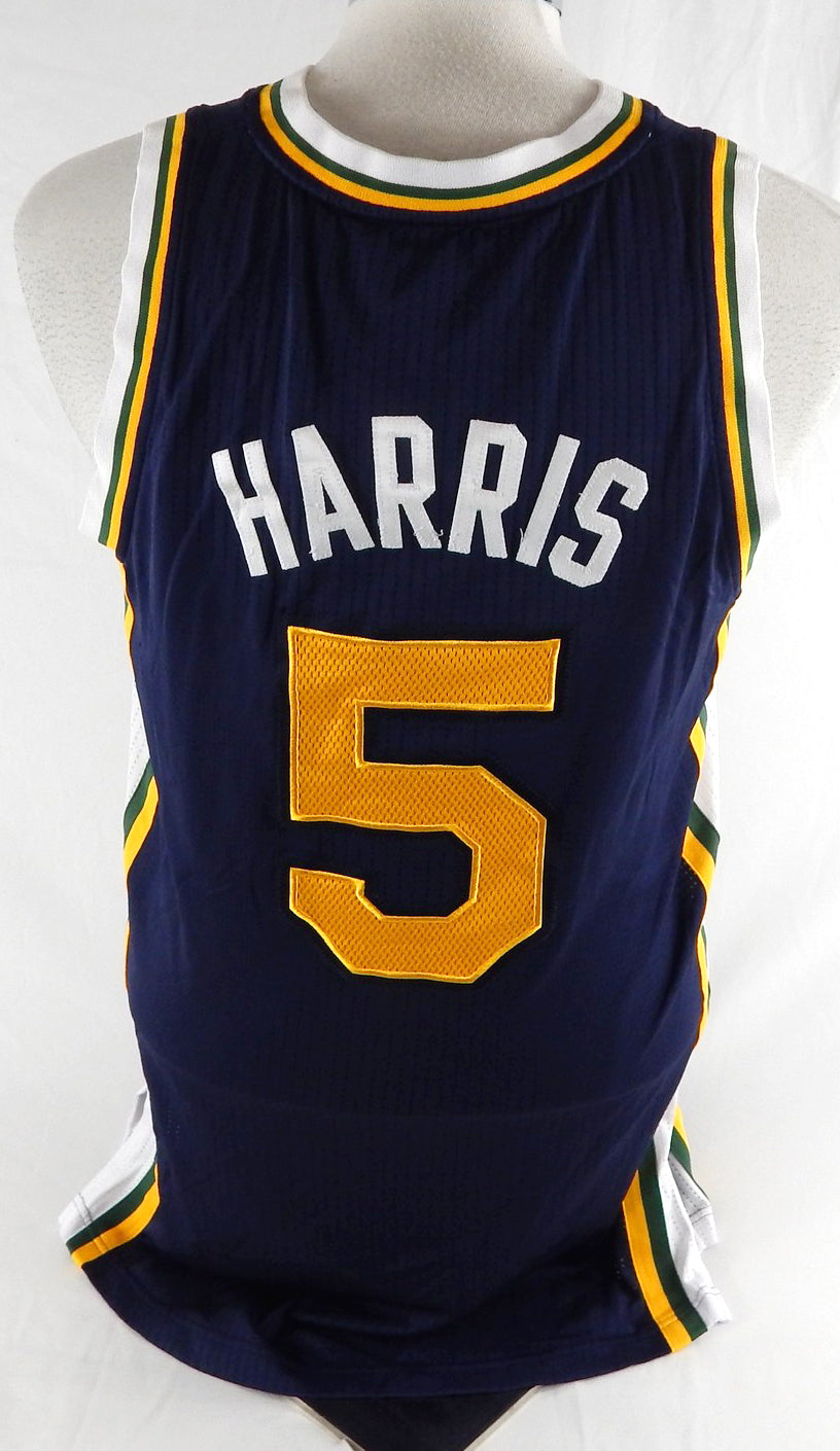 2011-12 Utah Jazz Devin Harris #5 Game Used Navy Jersey L 771 Pic2