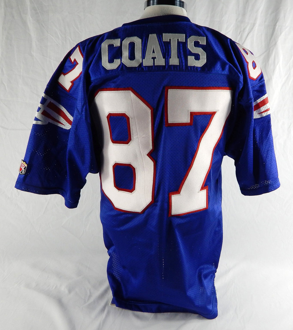 1990s New England Patriots Ben Coates #87 Game Issued Blue Jersey Mis Spell 48 3 Pic2