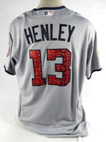 2017 Washington Nationals Bob Henley #13 Game Used Grey Jersey Stars Stripes 3