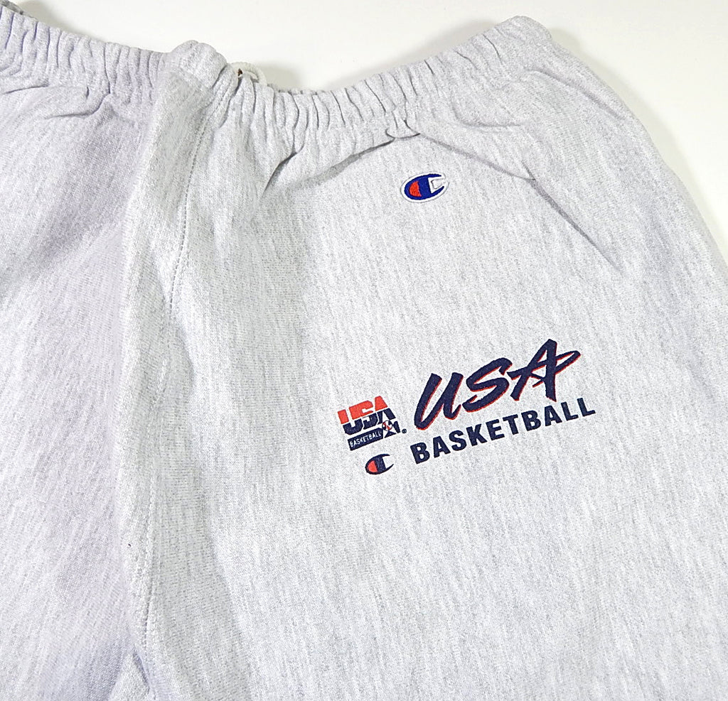 1990's Team USA Basketball Champion Brand Team Issued Sweatpants Heather L NOS Pic2