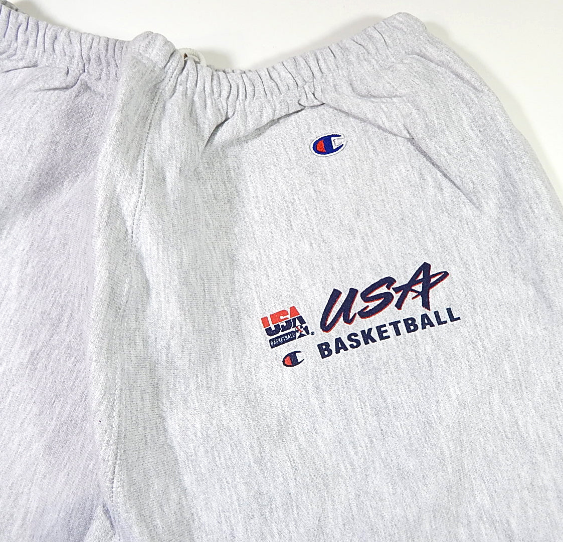 1990's Team USA Basketball Champion Brand Team Issued Sweatpants Heather L NOS Pic2