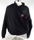 2000s Portland Trail Blazers Team Issued Black Windbreaker Pullover L 549