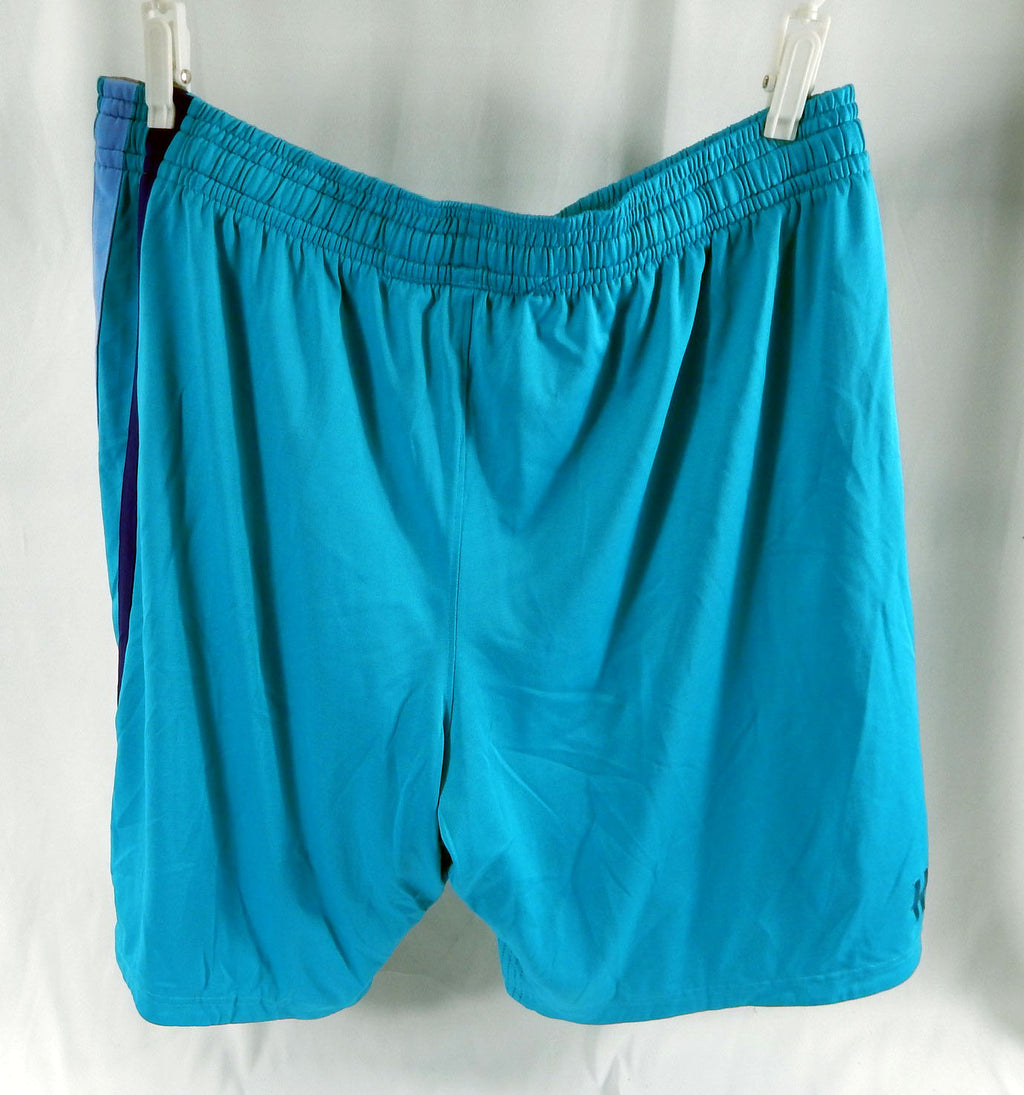 2014-15 Charlotte Hornets Al Jefferson #25 Game Used Teal Basketball Shorts 3XL Pic2
