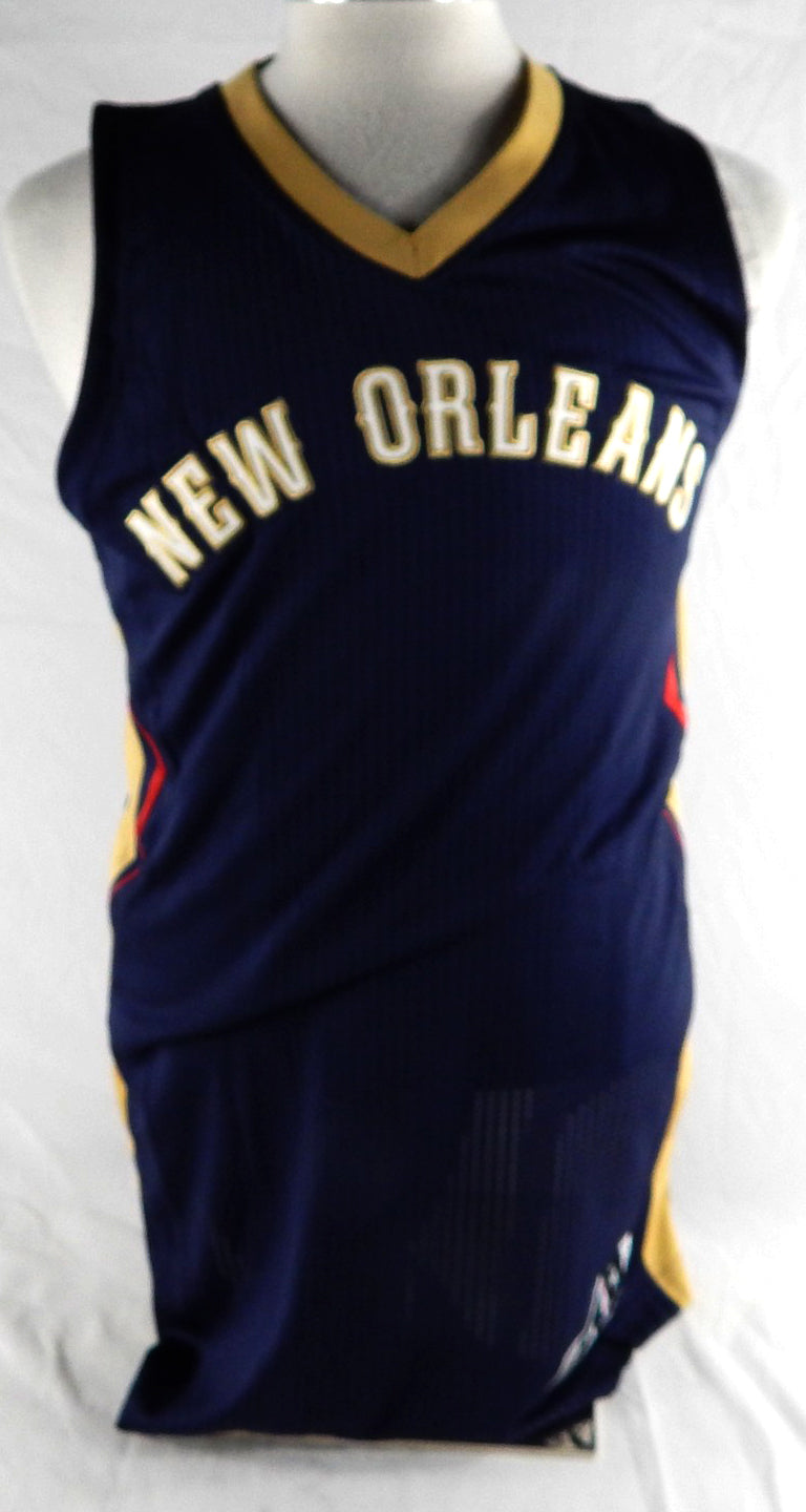 2016-17 New Orleans Pelicans Game Issued Navy Jersey M 941