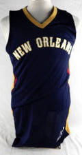 2016-17 New Orleans Pelicans Game Issued Navy Jersey M 941