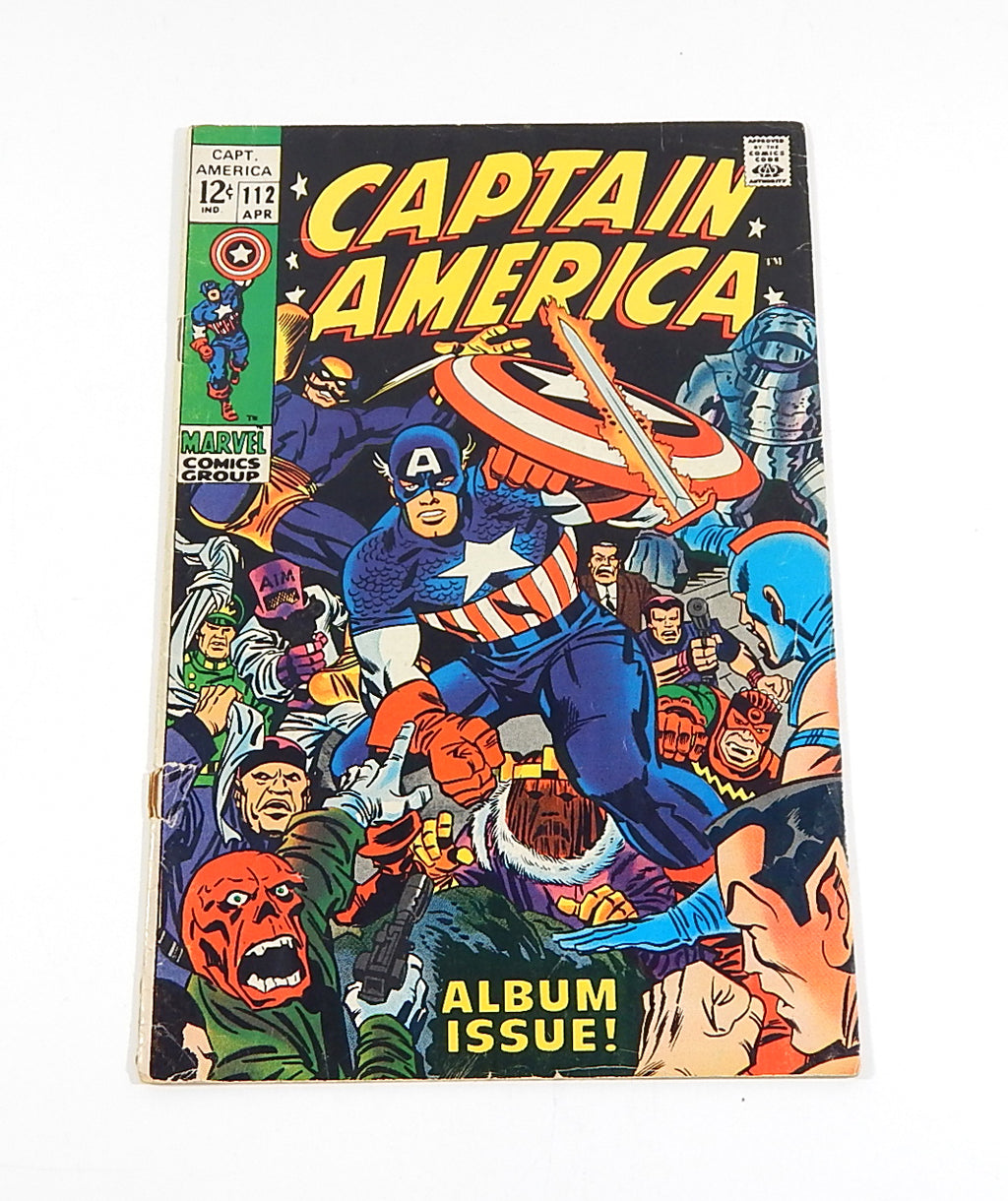 Captain America #112 Marvel 1969 Silver Comic FN- Red Skull Avengers Jack Kirby
