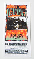 The Iguanas Album Release Handbill By Mark Arminski 1997 Iggy Pop