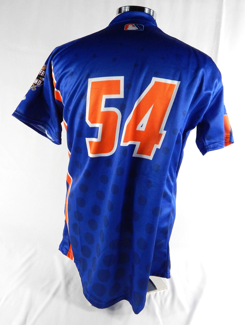 2024 Syracuse Mets #54 Game Issued Pos Used Blue Jersey Defenders Diamond 44 363 Pic2