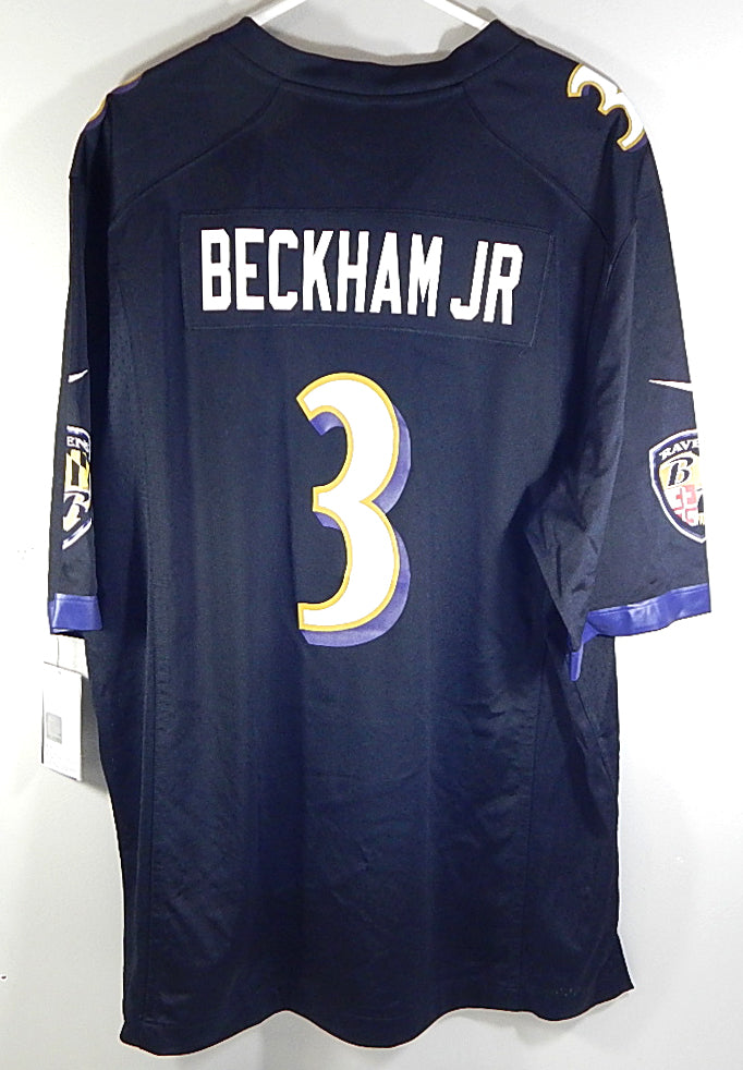 Odell Beckham Jr. #3 Baltimore Ravens Nike On Field NFL Jersey New Black XL Pic2