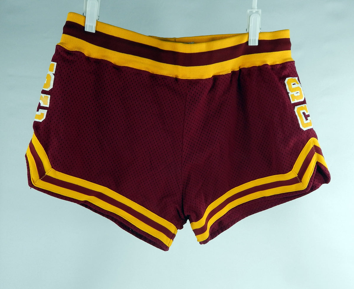 1980s USC TrojansGame Used Red Shorts Basketball 38 DP75575