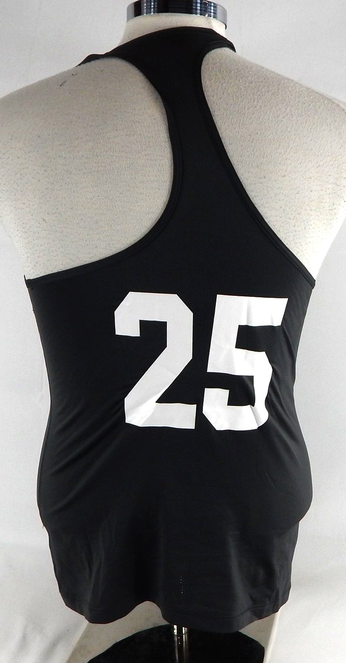 2017 Boise State Broncos #25 Game Used Black Jersey Beach Volleyball M 101 Pic2