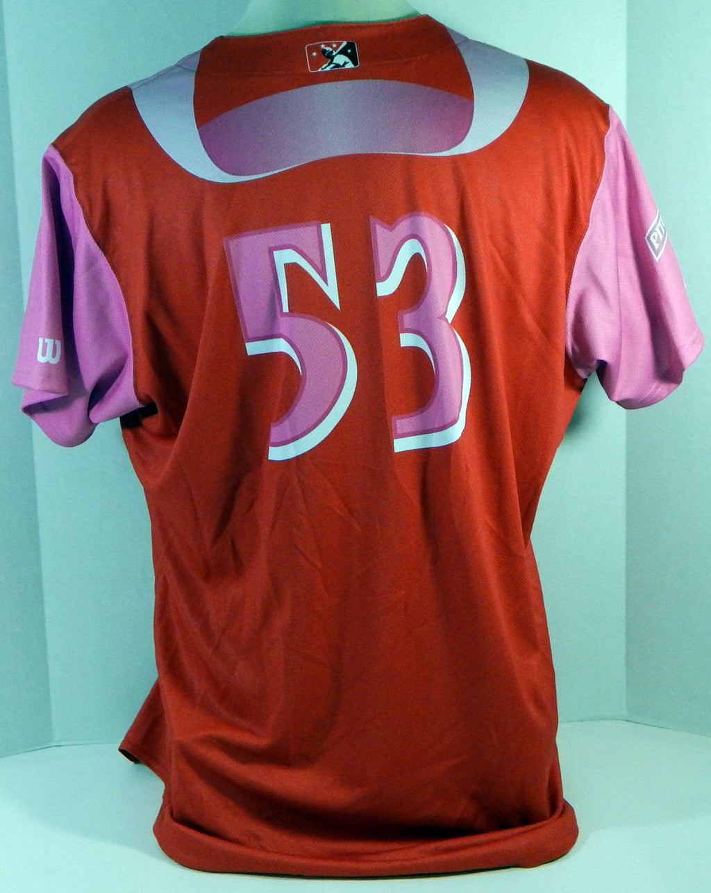 2018 Clearwater Threshers #53 Game Used Pink Jersey Pitch For Pink July 20th 7