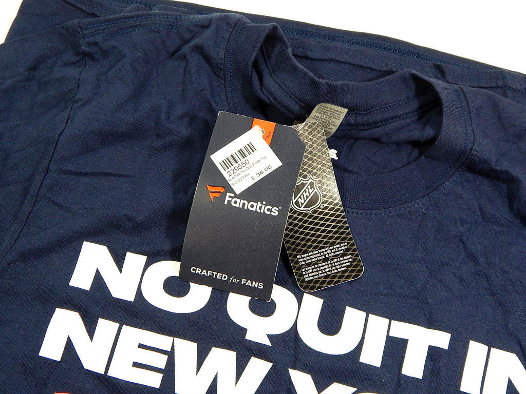 New York Rangers No Quit In New York Pride Logo Fanatics T-Shirt Navy Adult S Pic2