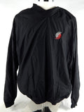 2000s Portland Trail Blazers Team Issued Black Windbreaker Pullover L 559