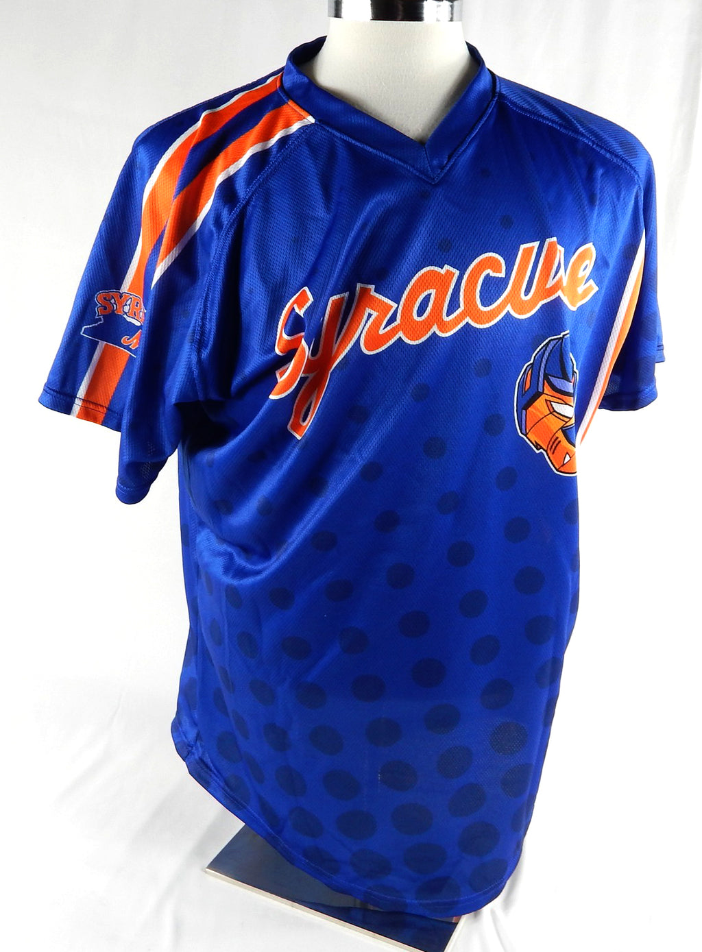 2024 Syracuse Mets Adrian Texidor #52 Game Used Signed Blue Jersey DOTD 44 368