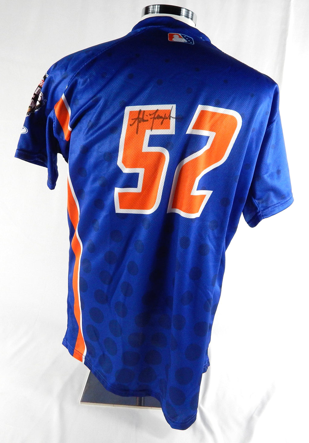 2024 Syracuse Mets Adrian Texidor #52 Game Used Signed Blue Jersey DOTD 44 368 Pic2